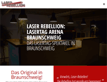 Tablet Screenshot of laser-rebellion.com